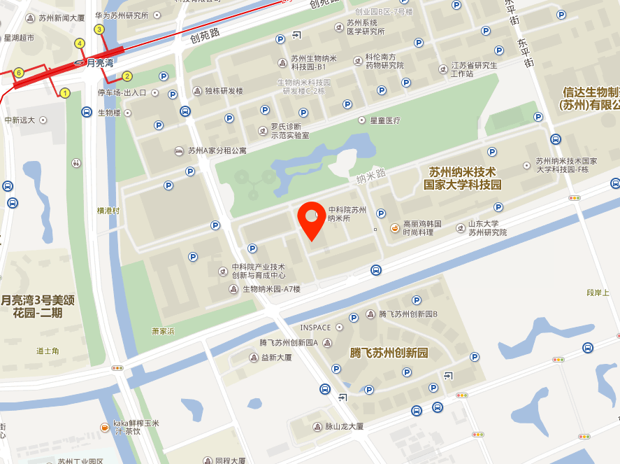 中科院苏州纳米所地图位置